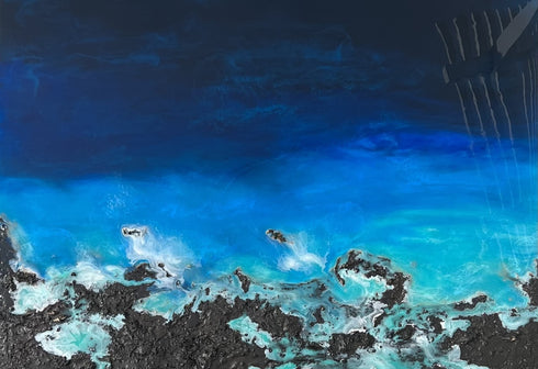 deep joy epoxy resin painting